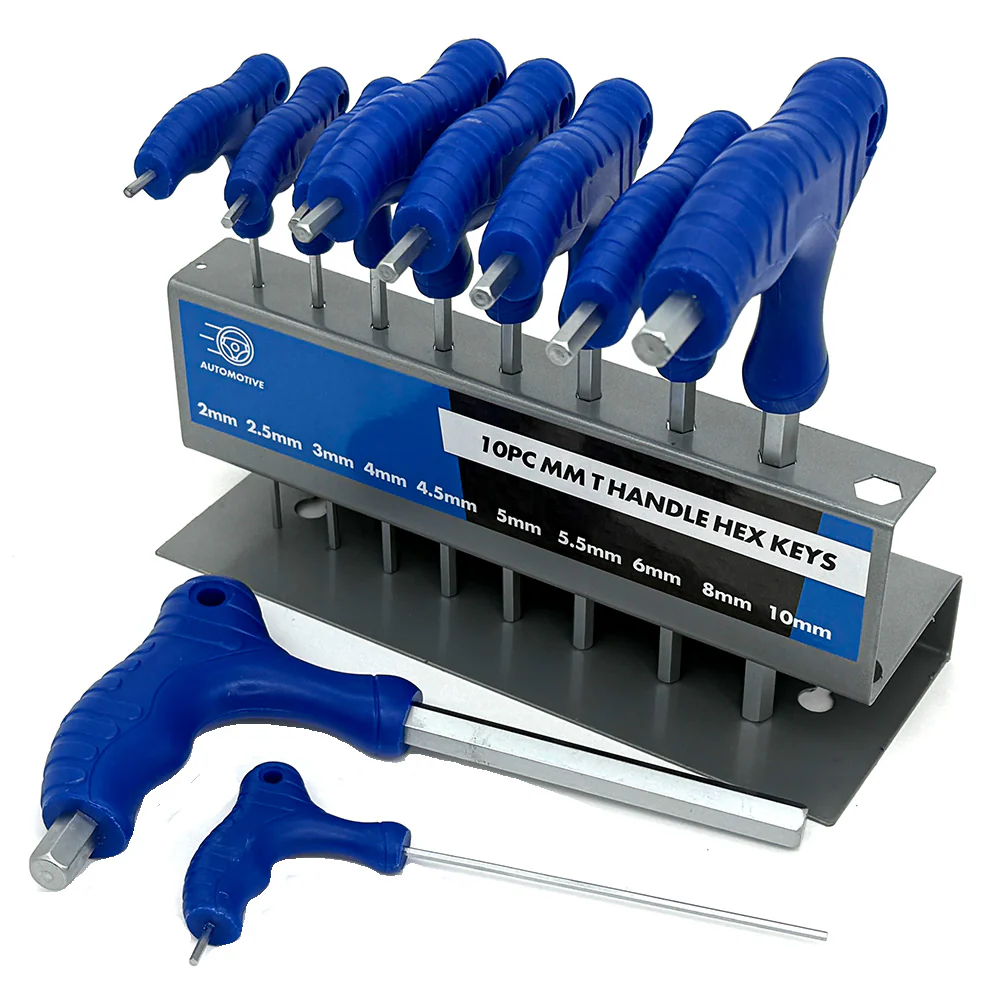 10 Piece 'T' Handle HEX KEY SETS - Image 2