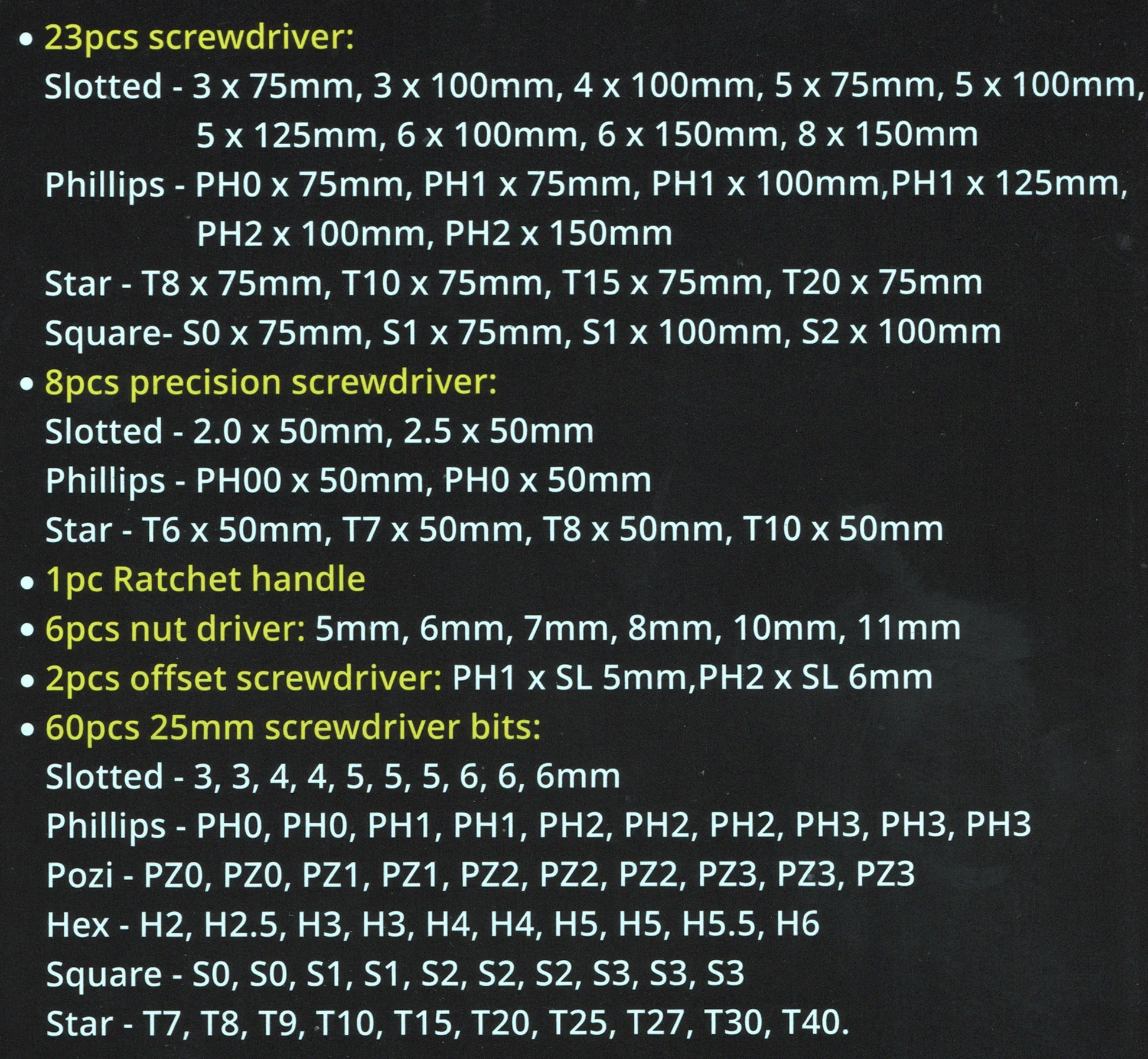 100 Piece Screwdriver Set - Image 2
