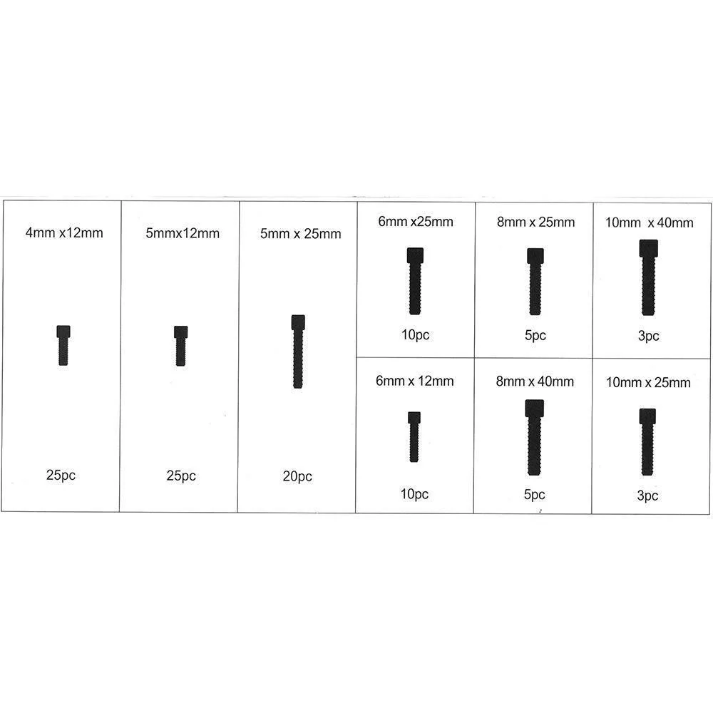 106 Piece Stainless Cap Head Bolts - Image 3