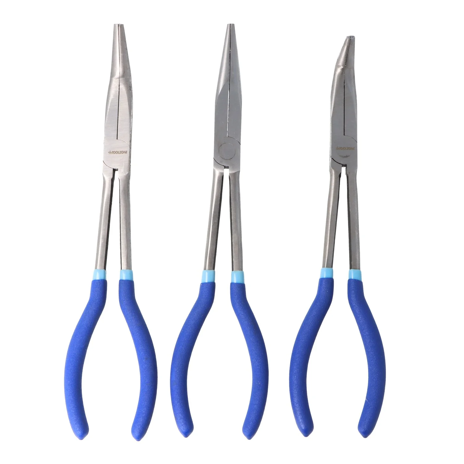 11" (275mm) Long Nose Pliers Pack of Three