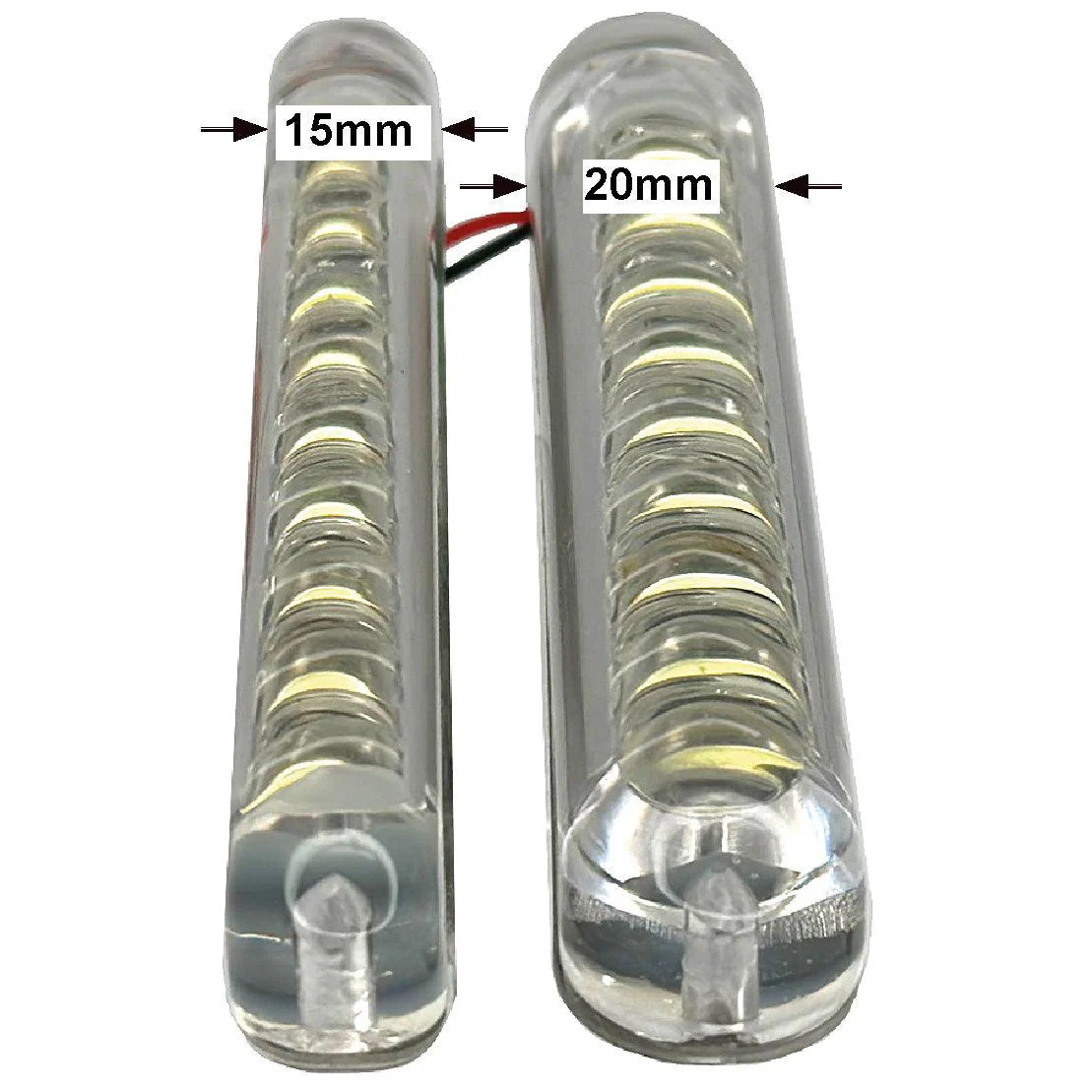 120mm x 20mm 1 Watt Daytime Running Lights 20mm wide Pair - Image 3