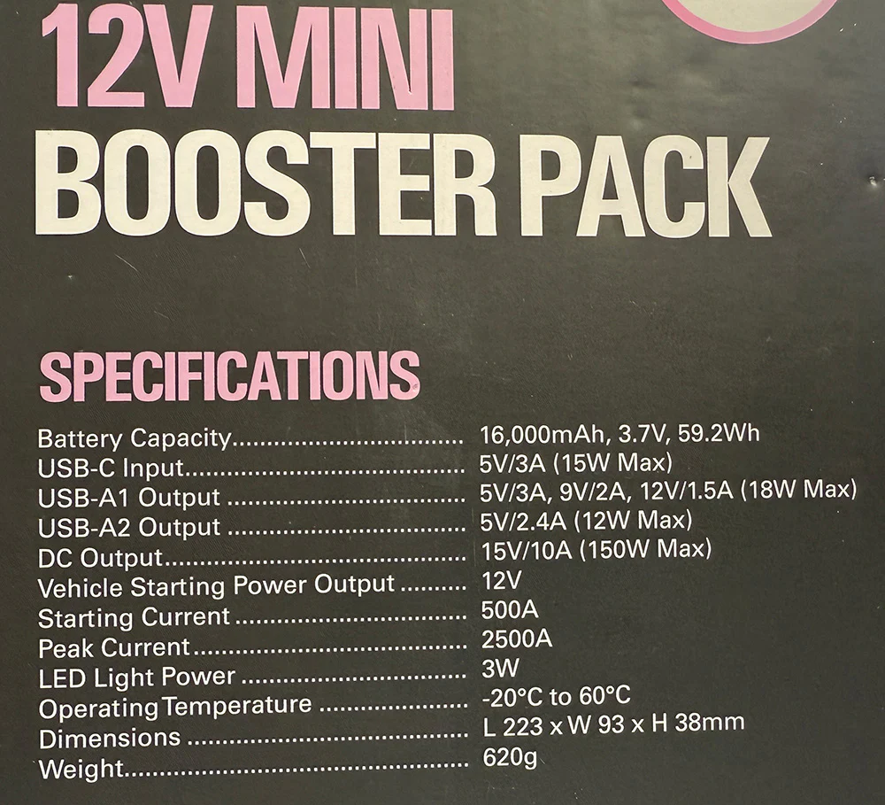 12v Lipo Portable Mini Jump Start Booster Pack 500A - Image 9