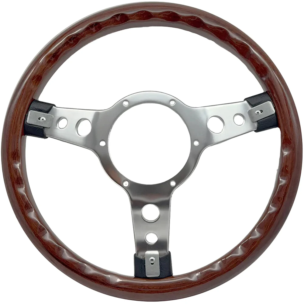 13.5" Wood Rim Steering Wheel - Image 3