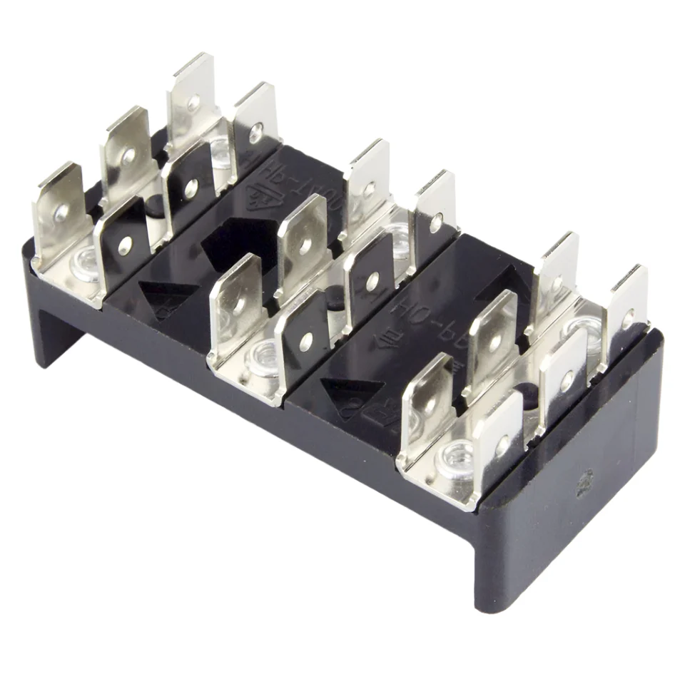 1/4" Male Spade Terminal Triple Busbar - Image 4