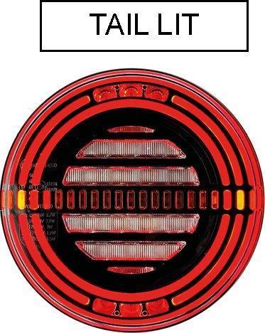 142mm LED Round Five Function Rear Lamp - Image 5