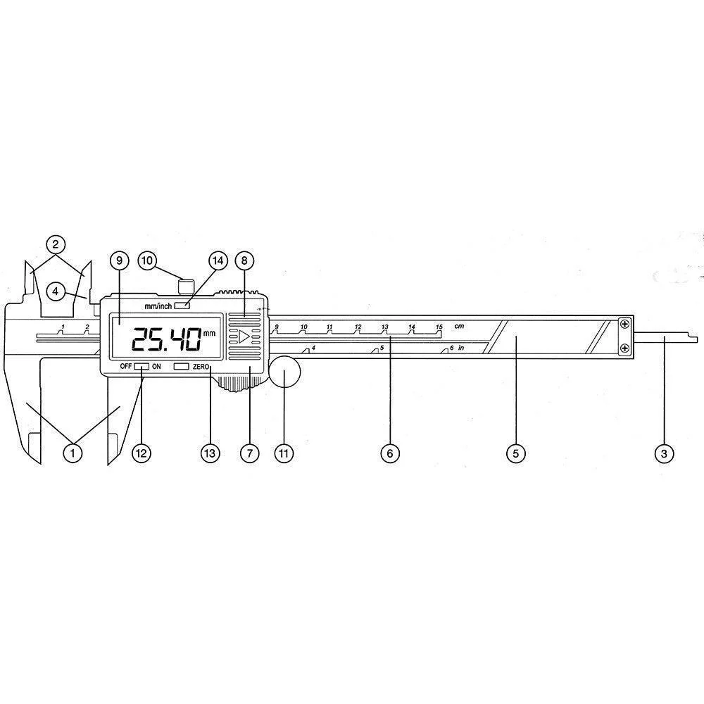 150mm Digital Measuring Caliper - Image 4