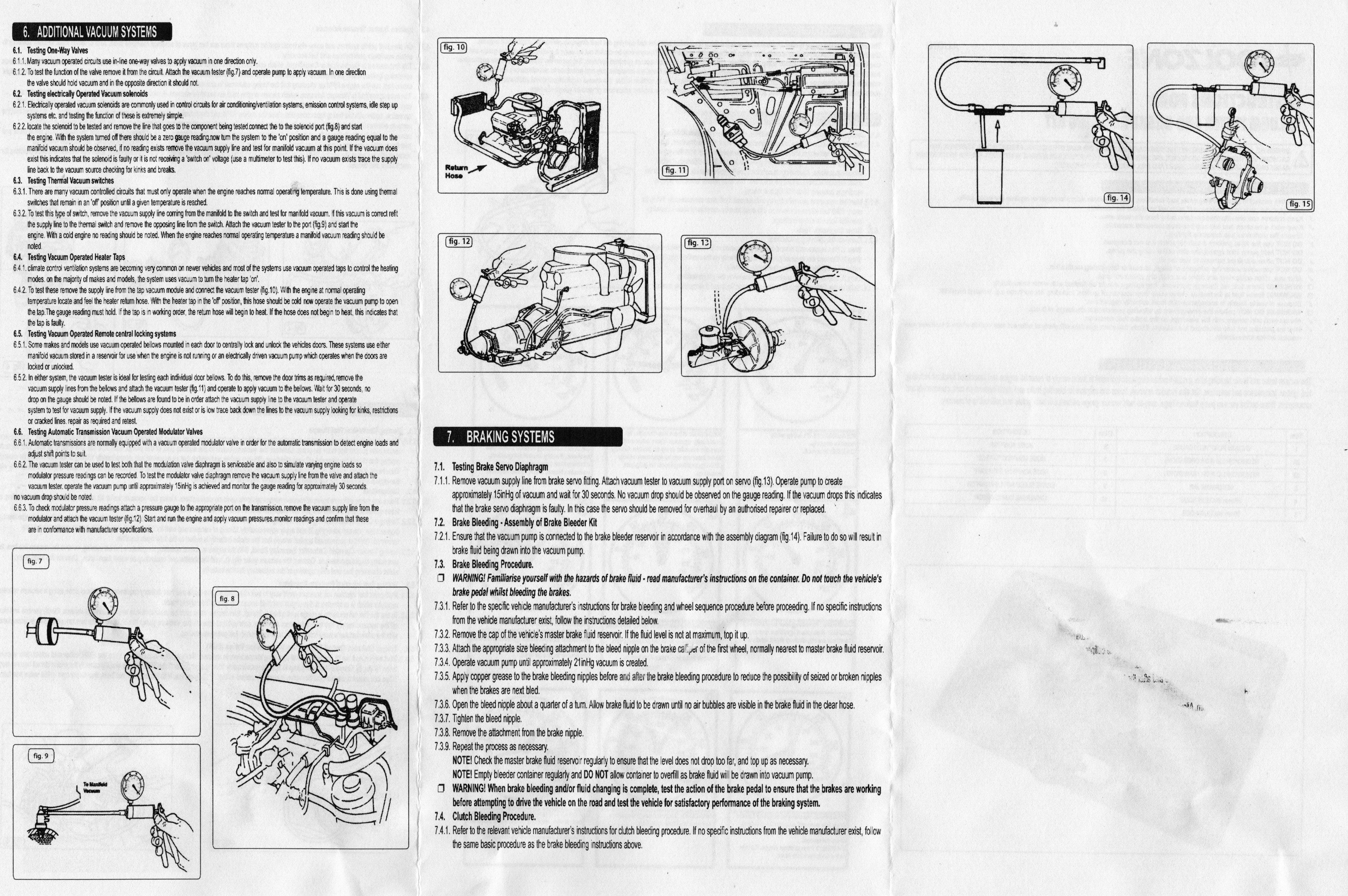 16 Piece Hand Held Vacuum Pump/Brake Bleeder Kit - Image 5