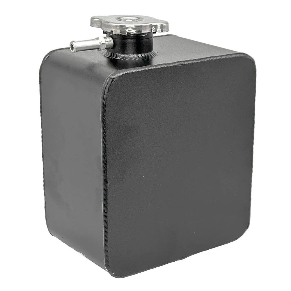 2 Litre Black Aluminium Header / Expansion / Overflow Tank