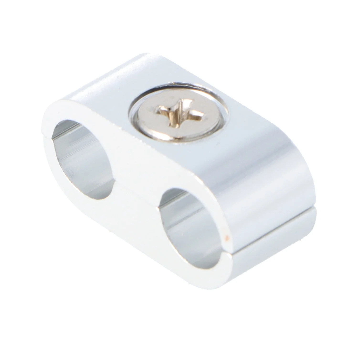 2 Way 8mm Cable or Hose Separator Silver