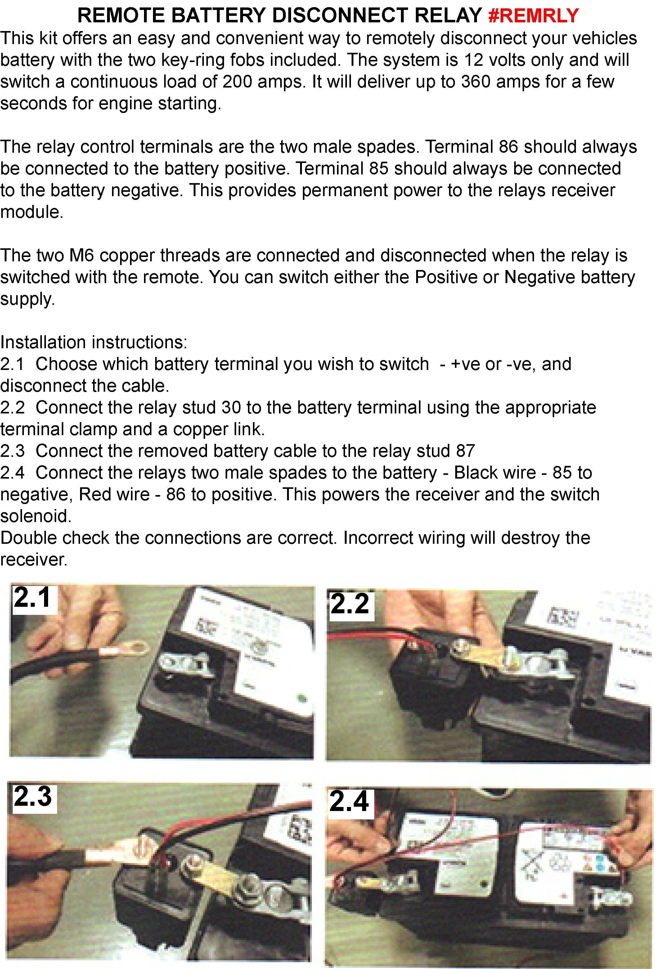 200 Amp Remote Battery Disconnect Switch - Image 7