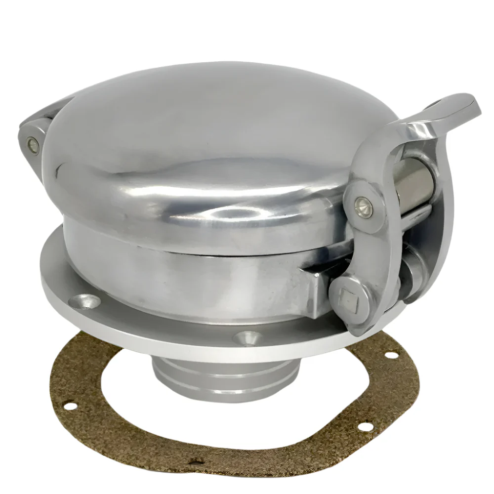 3 1/2" BSP Aston Polished Alloy Fuel Cap Kit