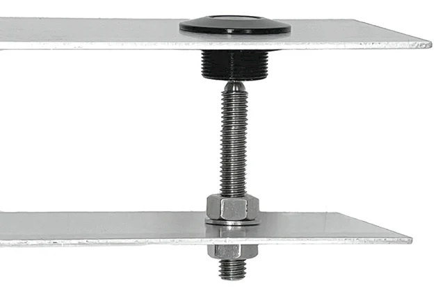 30mm Black Push Button Release Latch Pair - Image 4