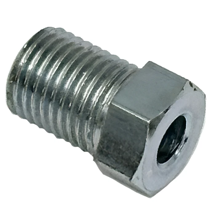 3/8" UNF Short Male Unions Plated Steel Pack of 10