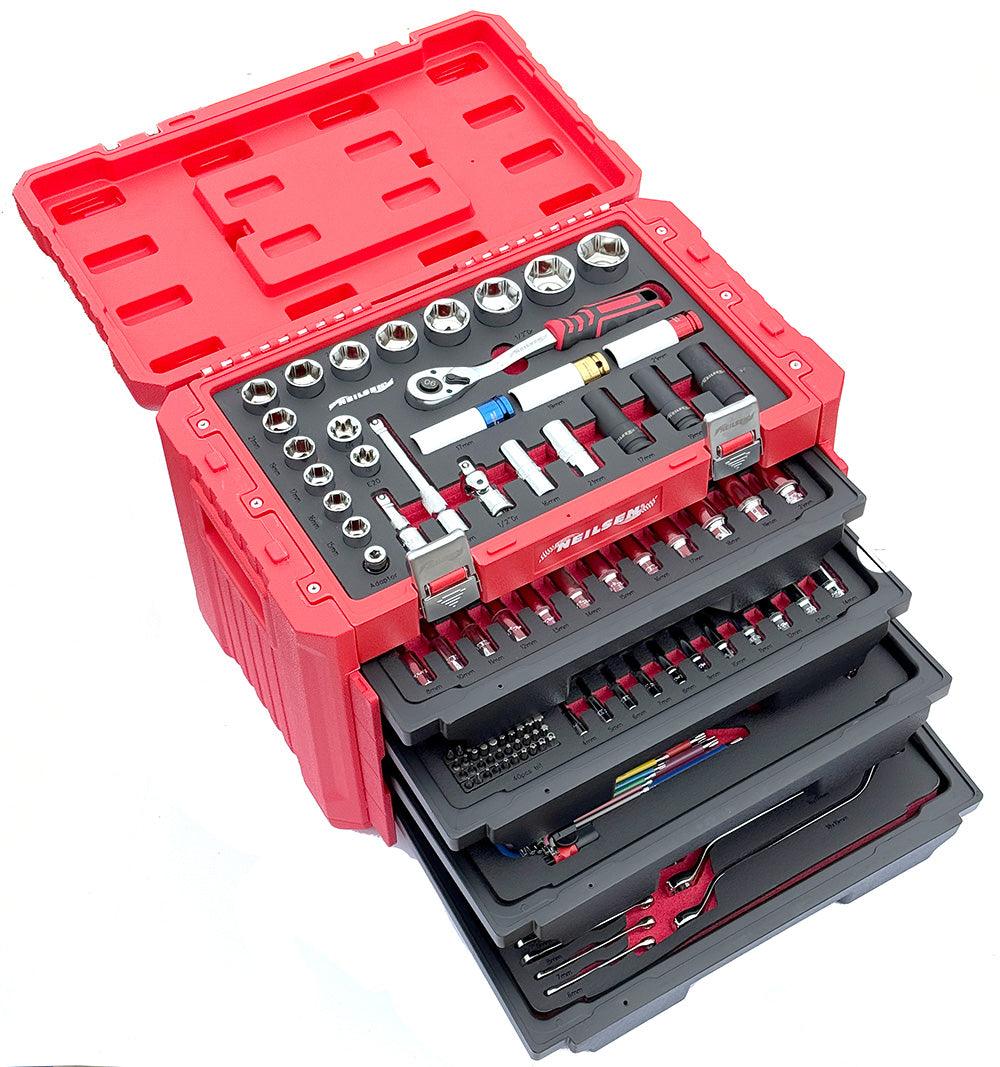 236 Piece Socket and Wrench Set in 4 Drawer Toolbox