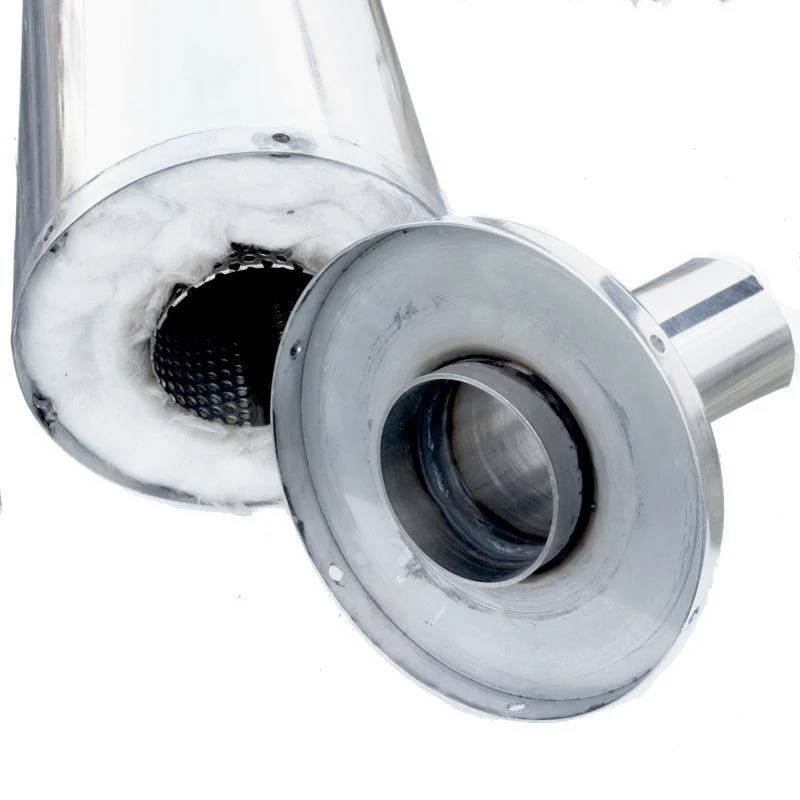 5" Stainless Steel Re-packable Exhaust Silencer - Image 7