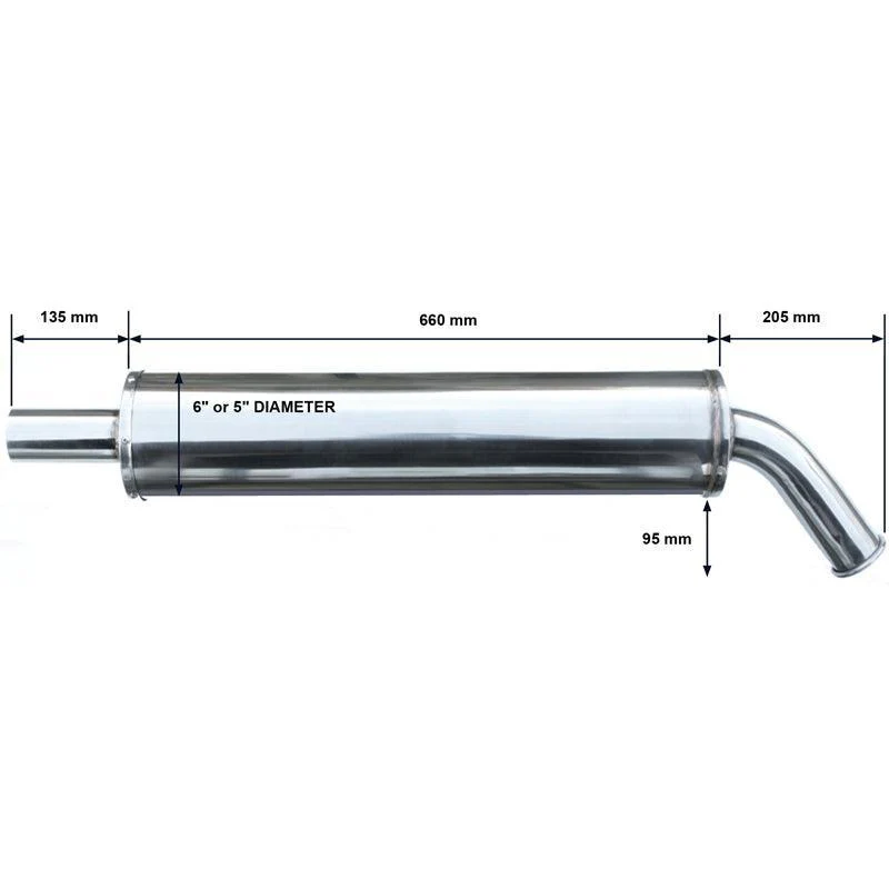 6" Stainless Steel Silencer - Image 6
