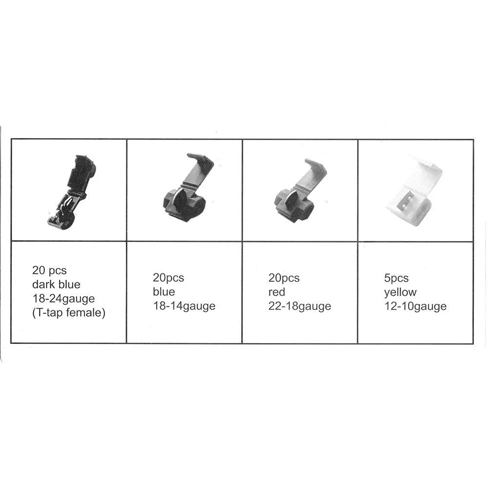 65 Piece Quick Splice Connectors Pack - Image 2
