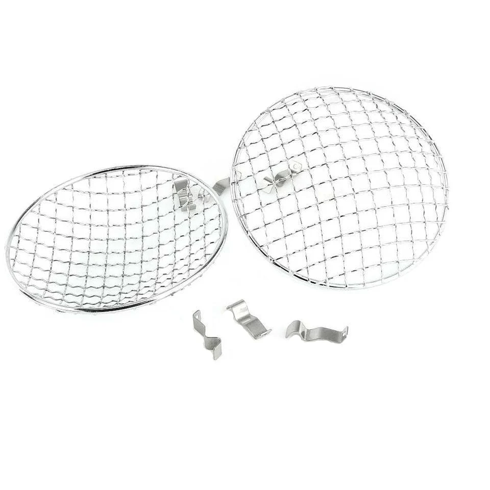 7" Stainless Mesh Headlamp Stone Guards - Image 2