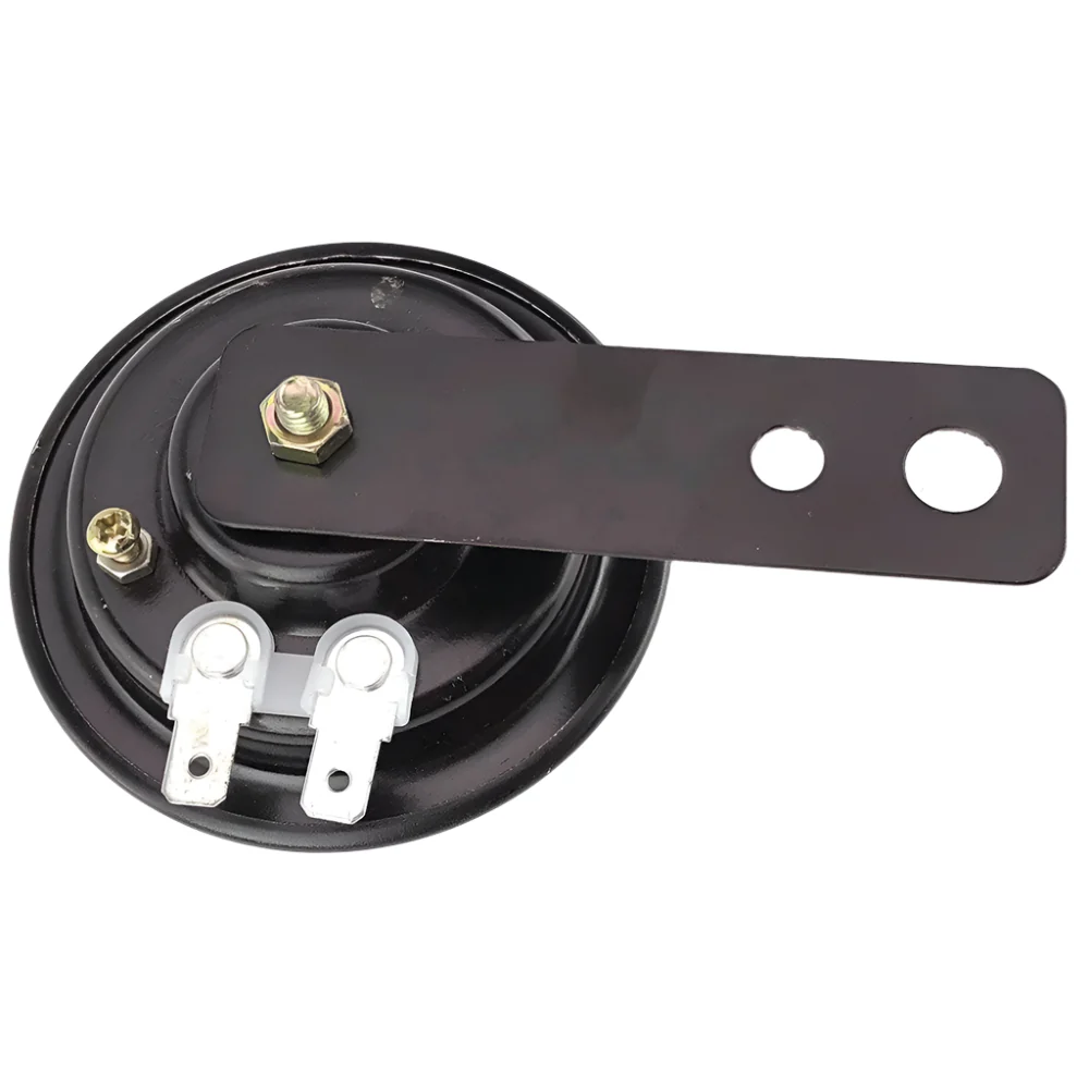 70mm Single Tone Twin Terminal Black Horn