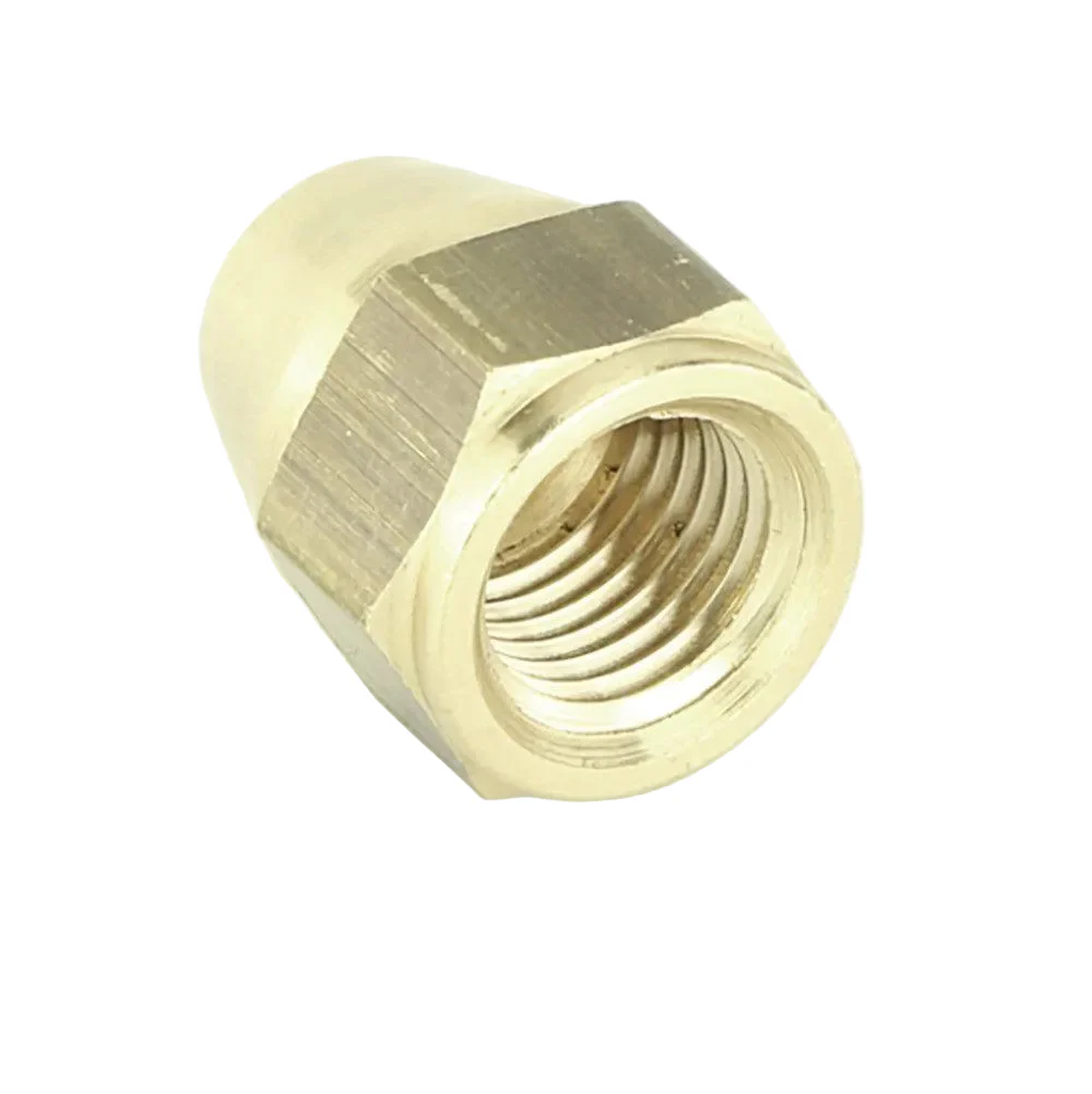 7/16" Brass Tube Nut Female - Image 2