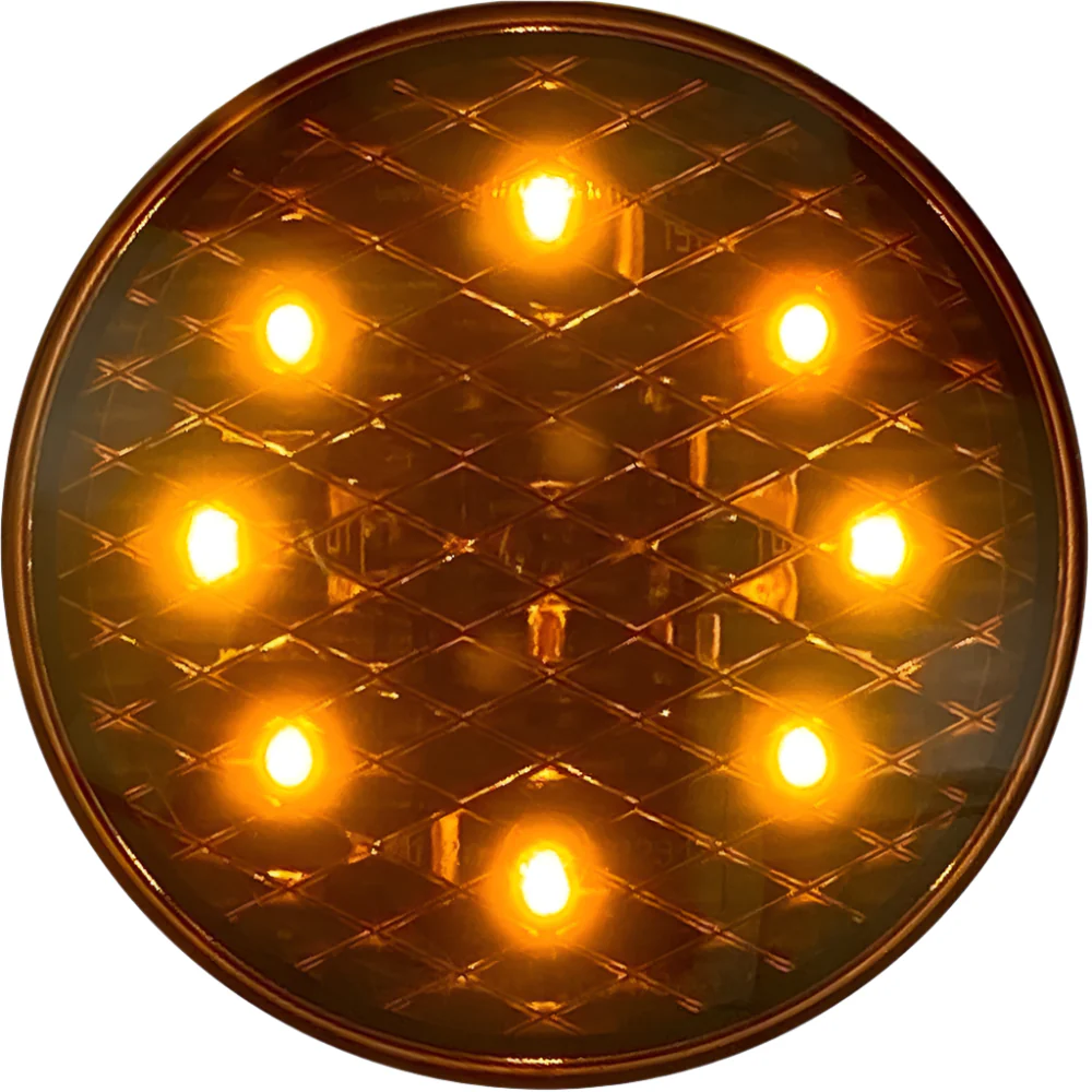 80mm Round Self Adhesive Amber Lens Indicator - Image 5