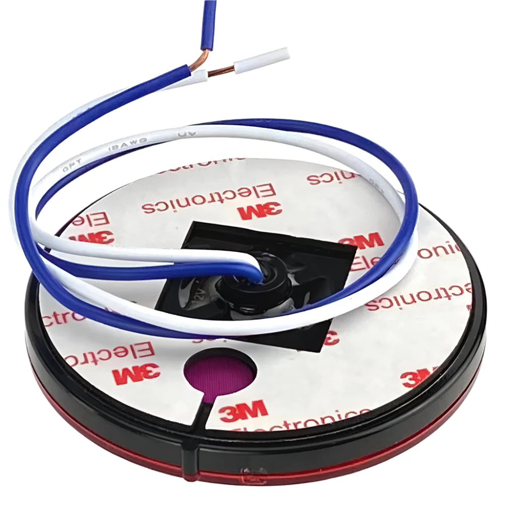 80mm Round Self Adhesive Red Lens Rear Fog - Image 3
