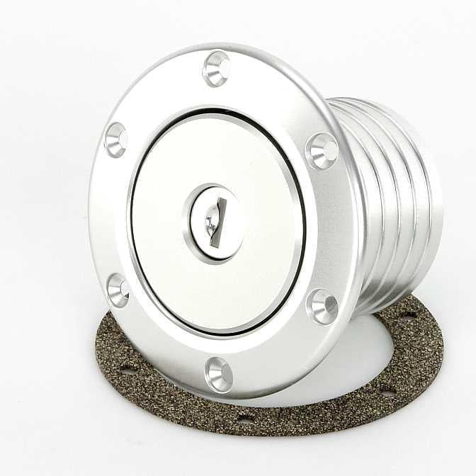 82mm Locking Fuel Cap Assembly Satin ***Vented***