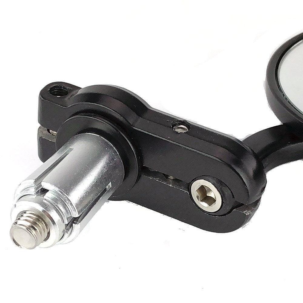 83mm Diameter Convex Bar End Mirrors Black - Image 3