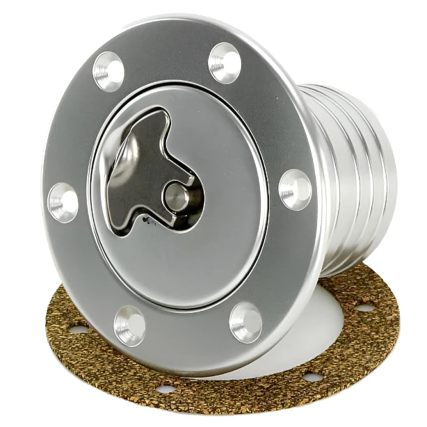 94mm  Aero Fuel Filler Cap Satin Aluminium