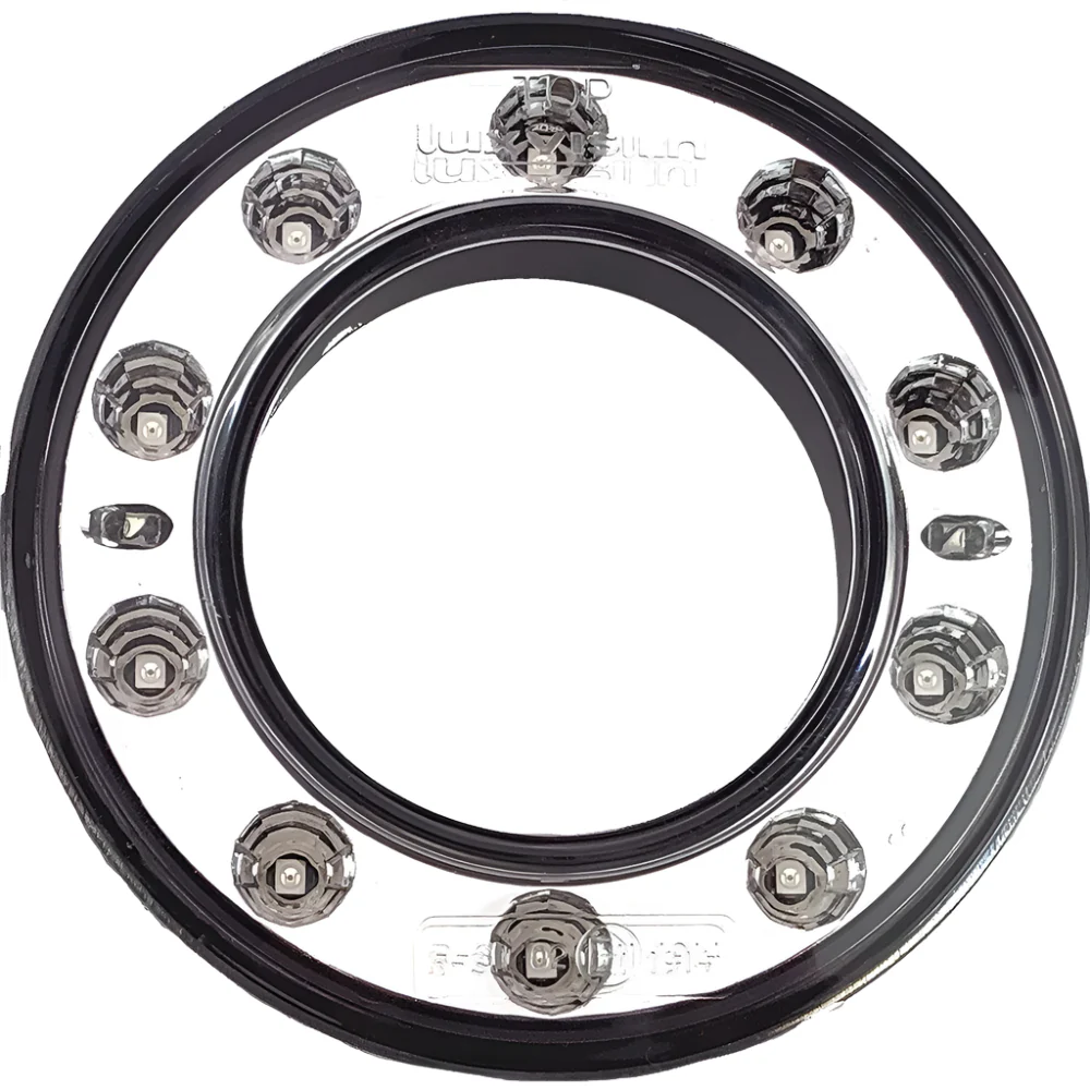 95mm LED Dual Concentric Lamp Outer Ring Clear Lens Stop and Tail - Image 2