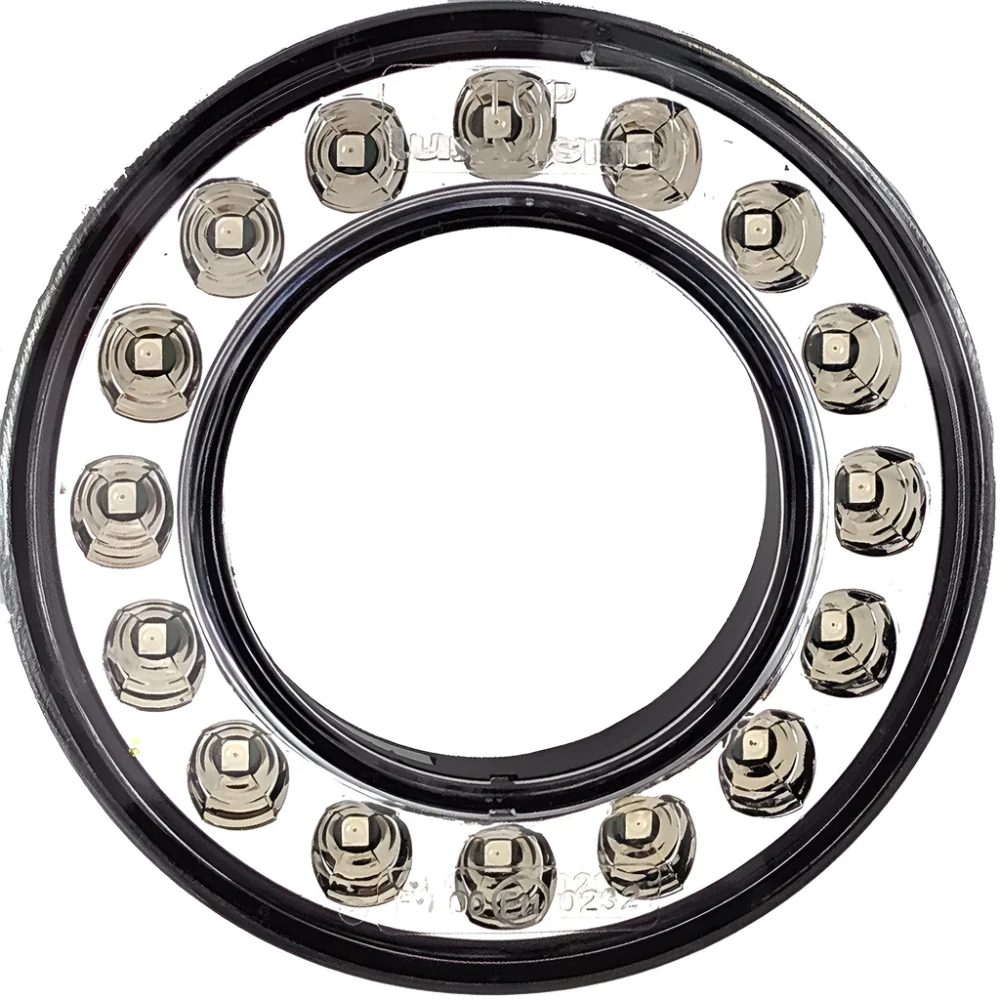 95mm LED Dual Concentric Lamp Outer Ring Rear Clear Lens Rear Fog - Image 2