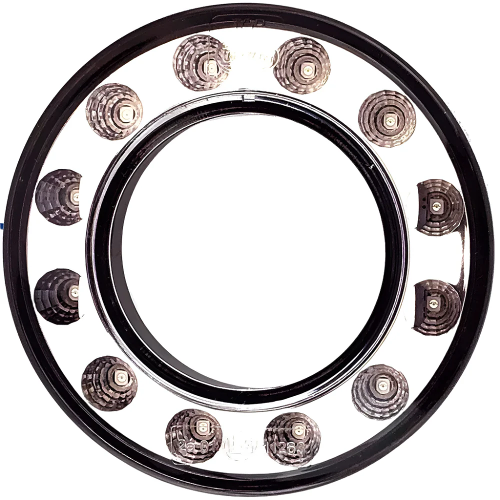95mm LED Dual Concentric Lamp Outer Ring Rear Clear Lens Indicator - Image 2