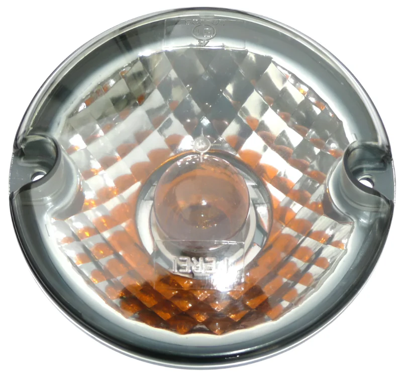 95mm Indicator Clear Lens Amber Bulb Pair - Image 3