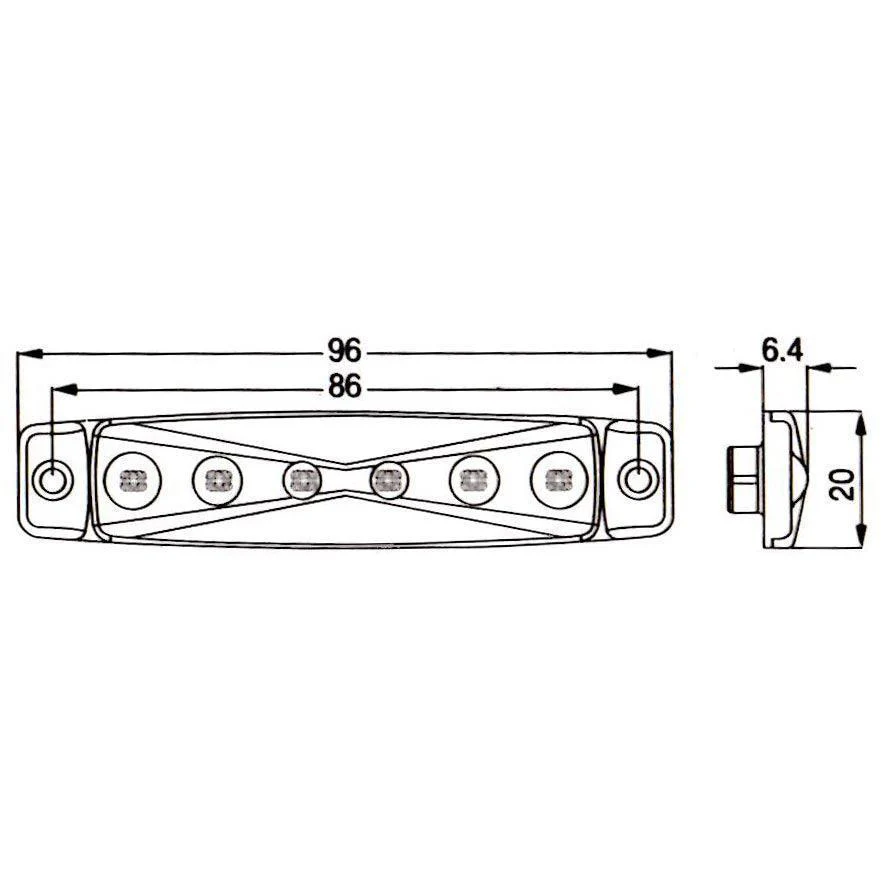 96mm Red Marker Light - Image 5
