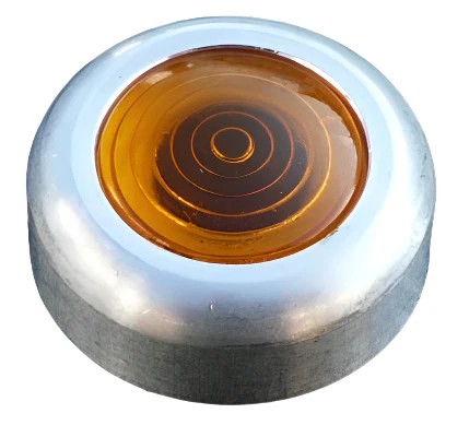 Amber Warning Light Large Aluminium Bezel
