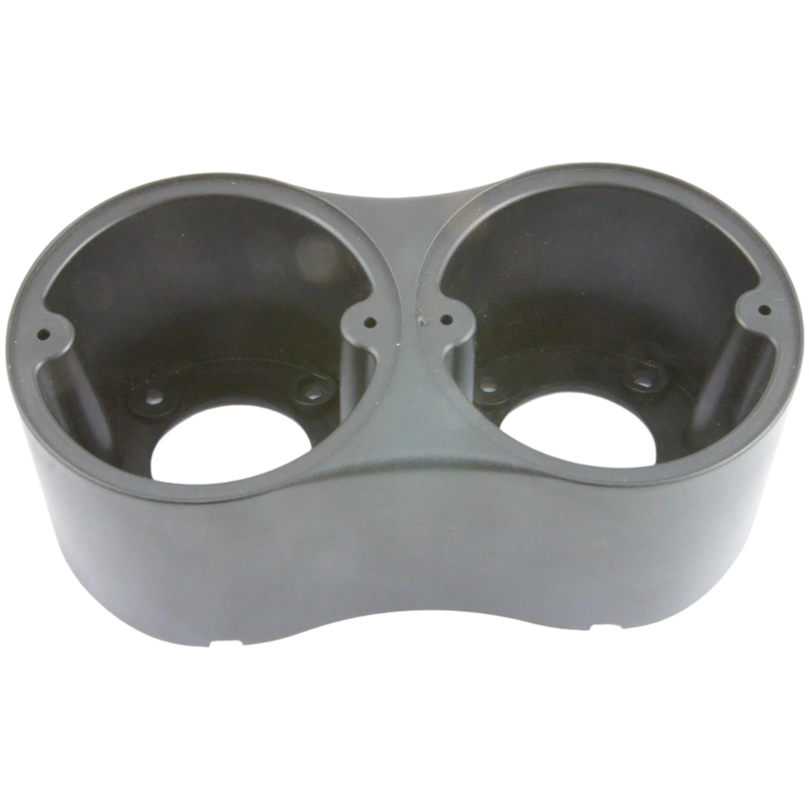 Angled Twin Round Lamp Housing Black - Image 4