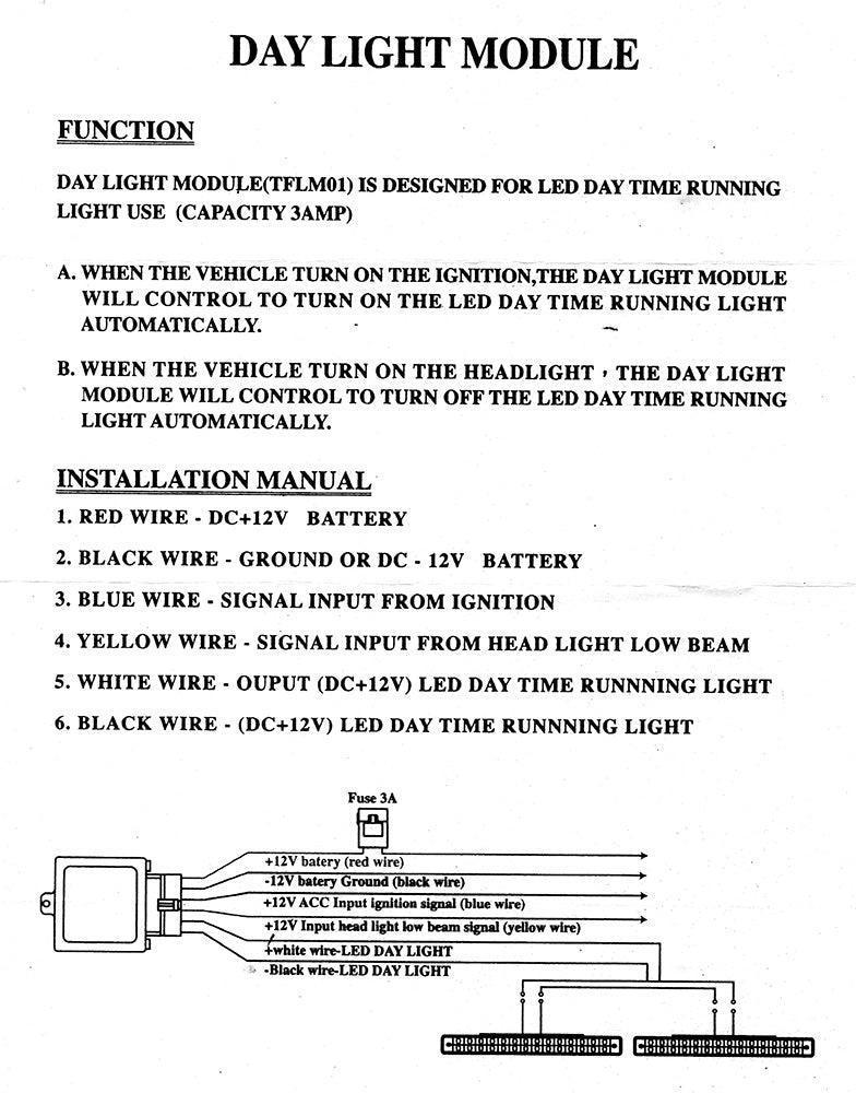 Auto-Switching LED Daytime Running Lights 203mm long - Image 5