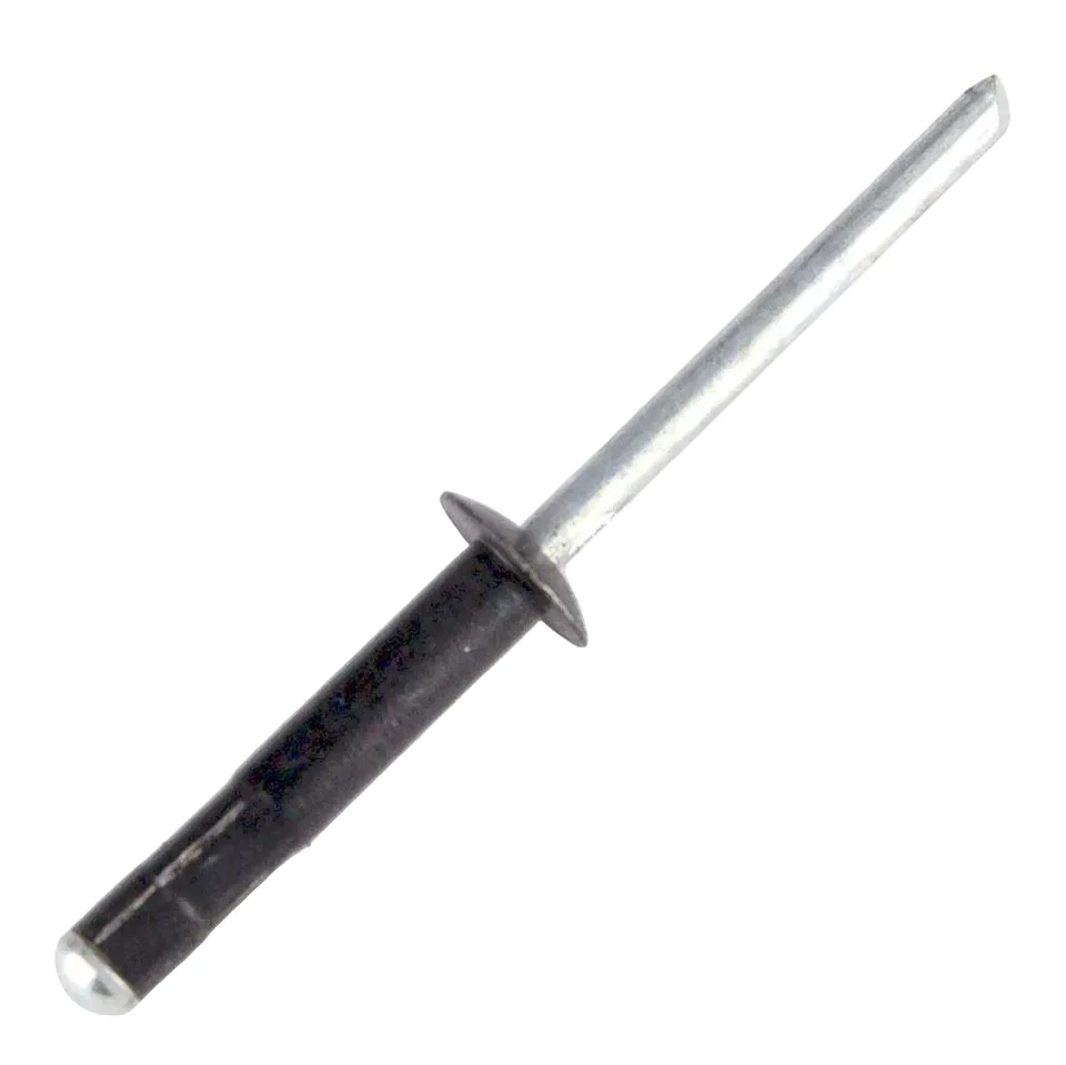 Black 5mm x 25mm Long Dome Head Rivets Pack Of 50