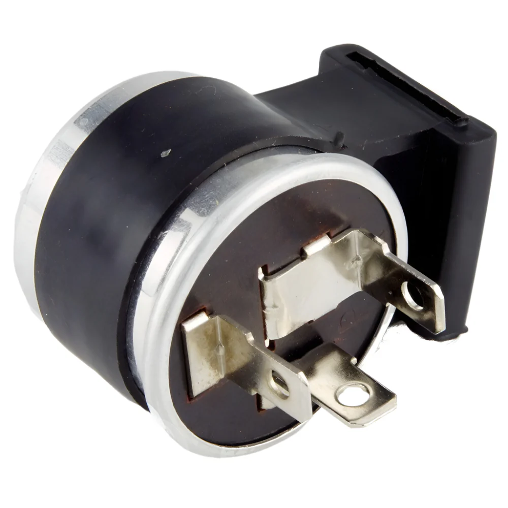 Black 6 Volt Flasher Relay 3 Pin With Warning Light Feed