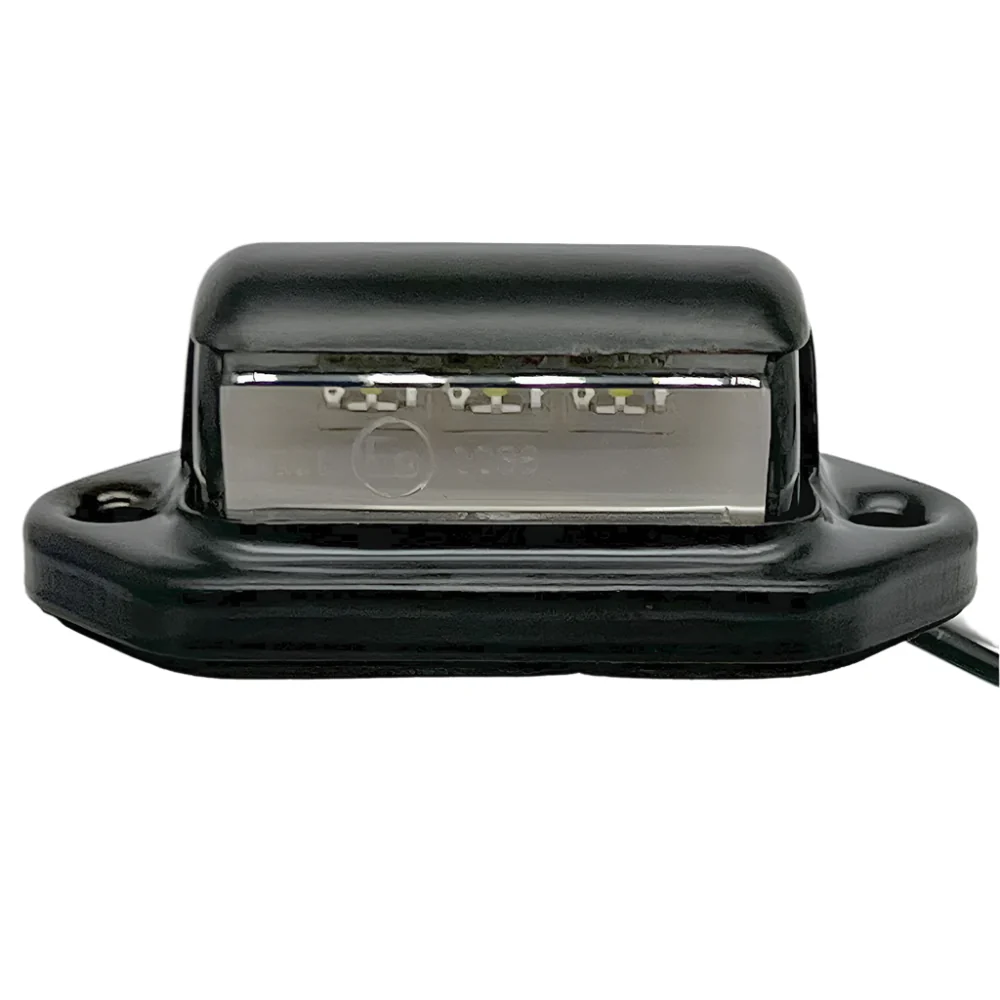 Black Coated Brass LED Rear Number Plate Light