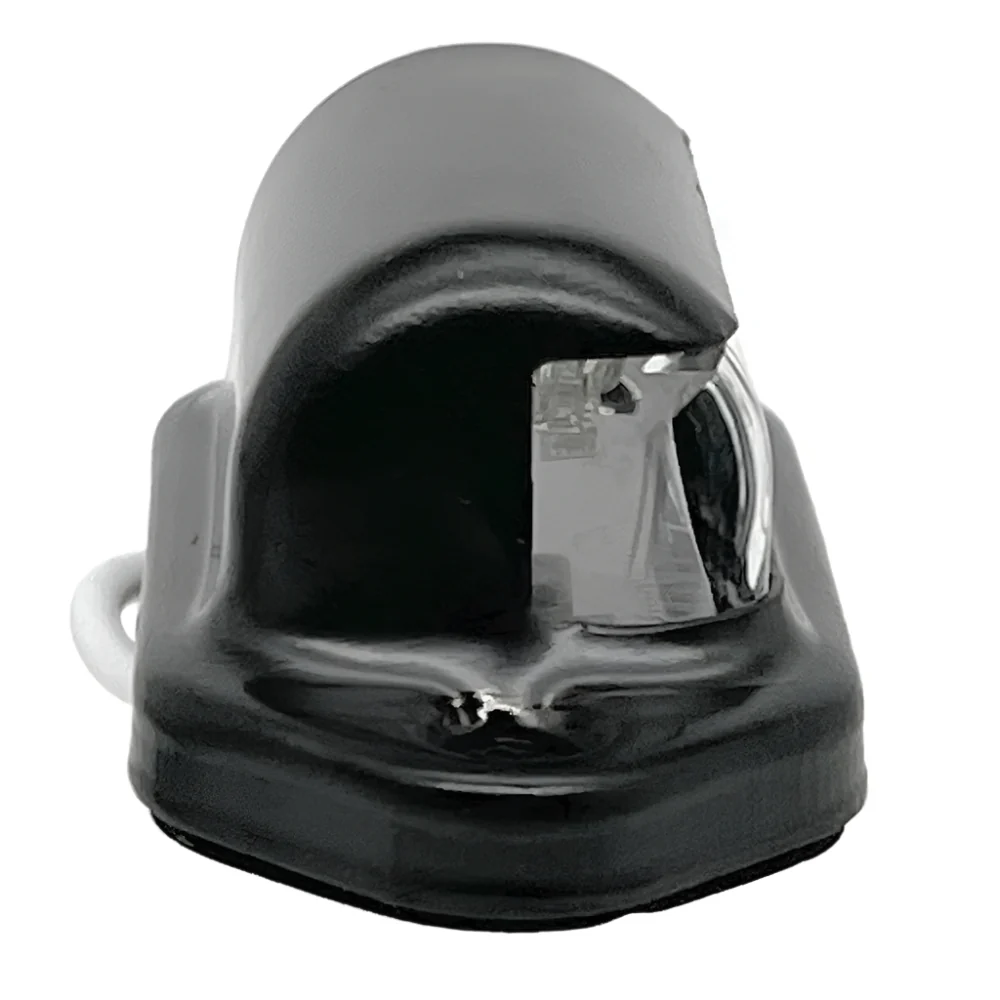 Black Coated Brass LED Rear Number Plate Light - Image 3