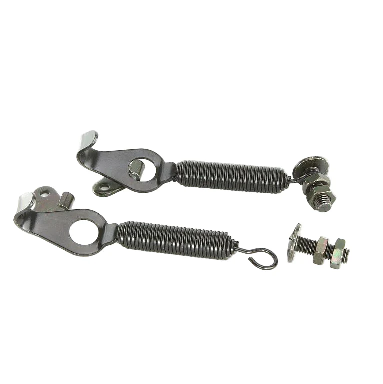 Black Coated Steel Spring Bonnet Hook Kit - Image 3