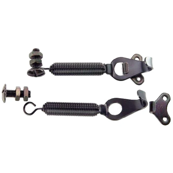 Black Coated Steel Spring Bonnet Hook Kit - Image 4
