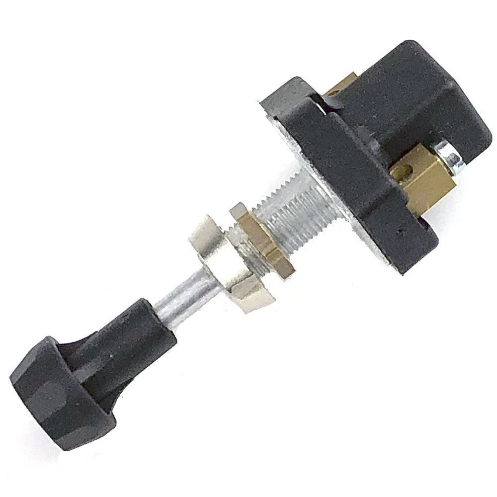 Black Compact Push-Pull Switch with plated bezel - Image 2
