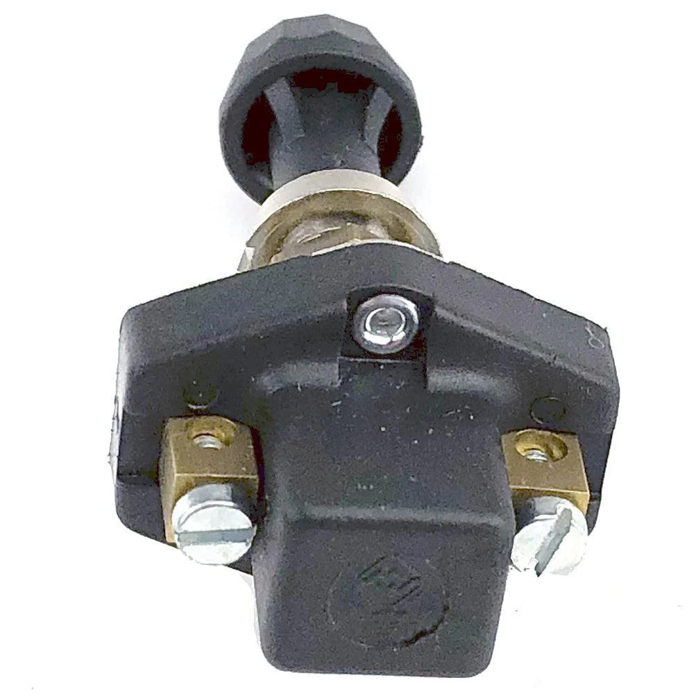 Black Compact Push-Pull Switch with plated bezel - Image 3