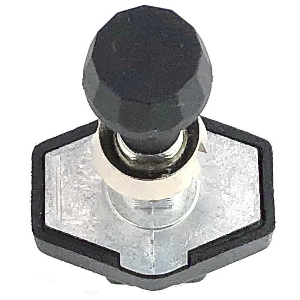 Black Compact Push-Pull Switch with plated bezel - Image 4