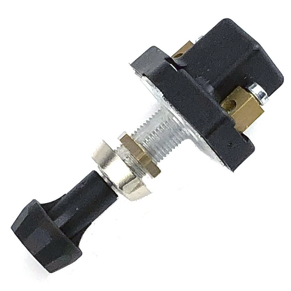 Black Compact Push-Pull Switch with plated bezel - Image 5