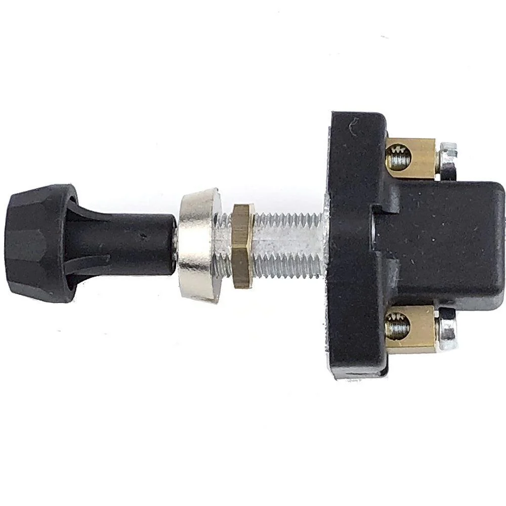 Black Compact Push-Pull Switch with plated bezel - Image 6