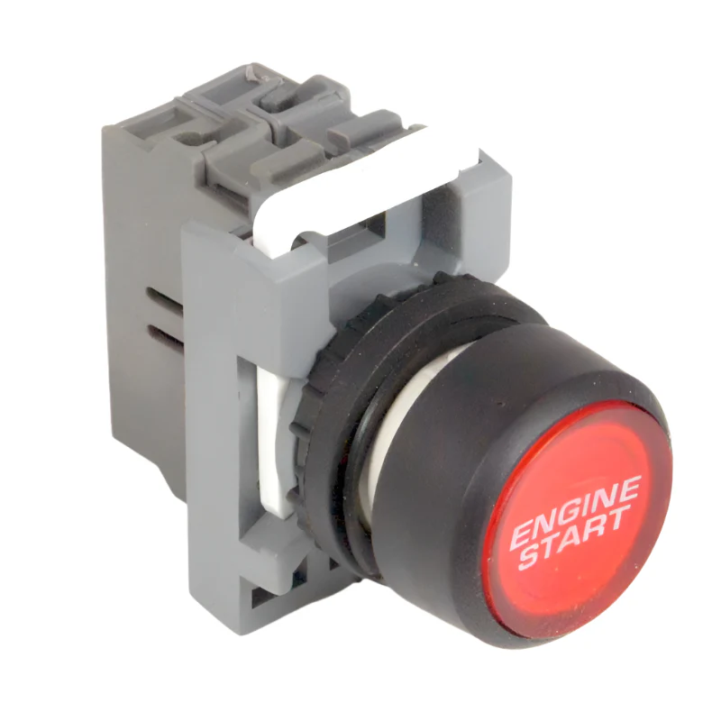 Black Engine Start Push Button