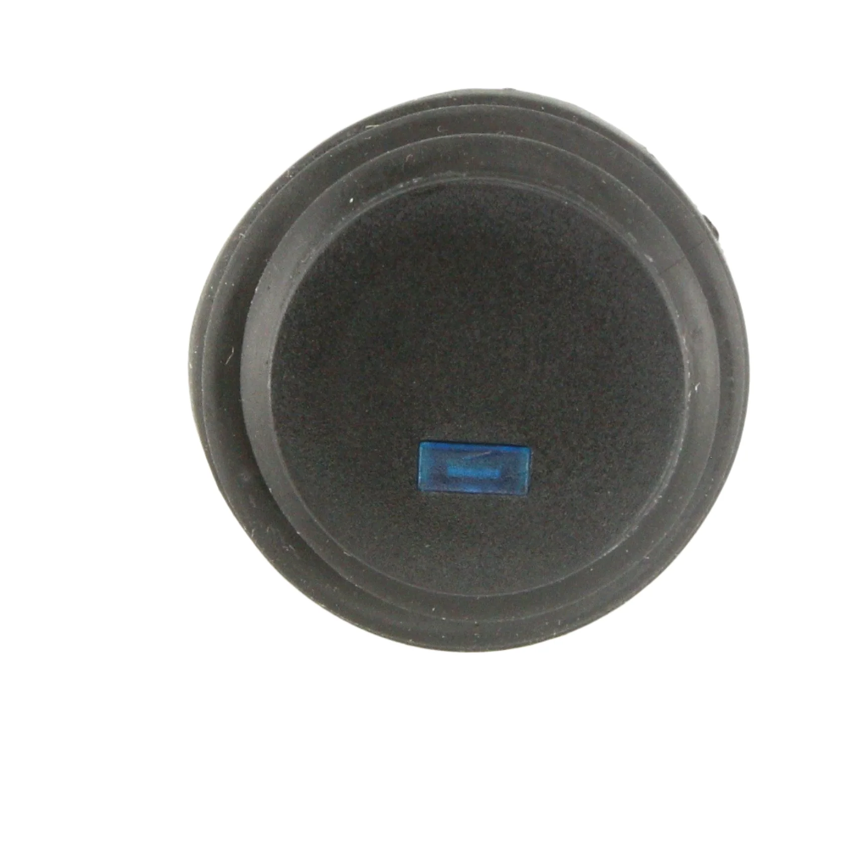 Black LED Illuminated Latching Push Button Switch Blue